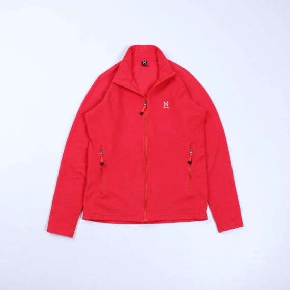 Haglöfs, Mens HAGLOFS Astro Red Fleece Lightweight Full Zip Jacket Size S