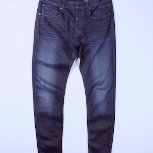 Men's G-STAR RAW 3301 Slim Skinny Lightweight Cotton Tencel Blue Jeans size W33 L34 image 1
