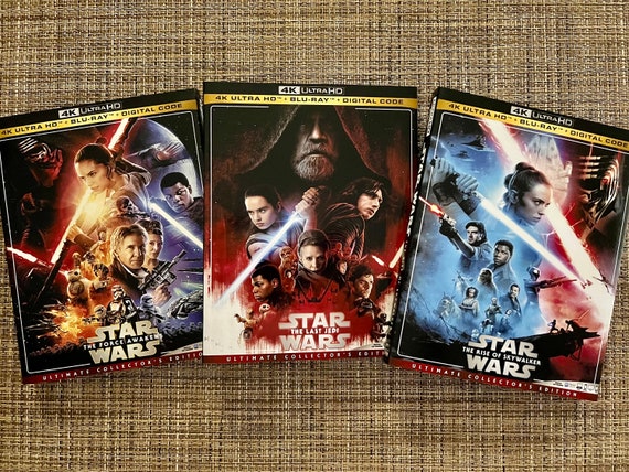 Star Wars Episode 7-9 4K UHD Slipcover ONLY (with Original Star Wars Episode 7-9 4K UHD Slipcover ONLY (with Original