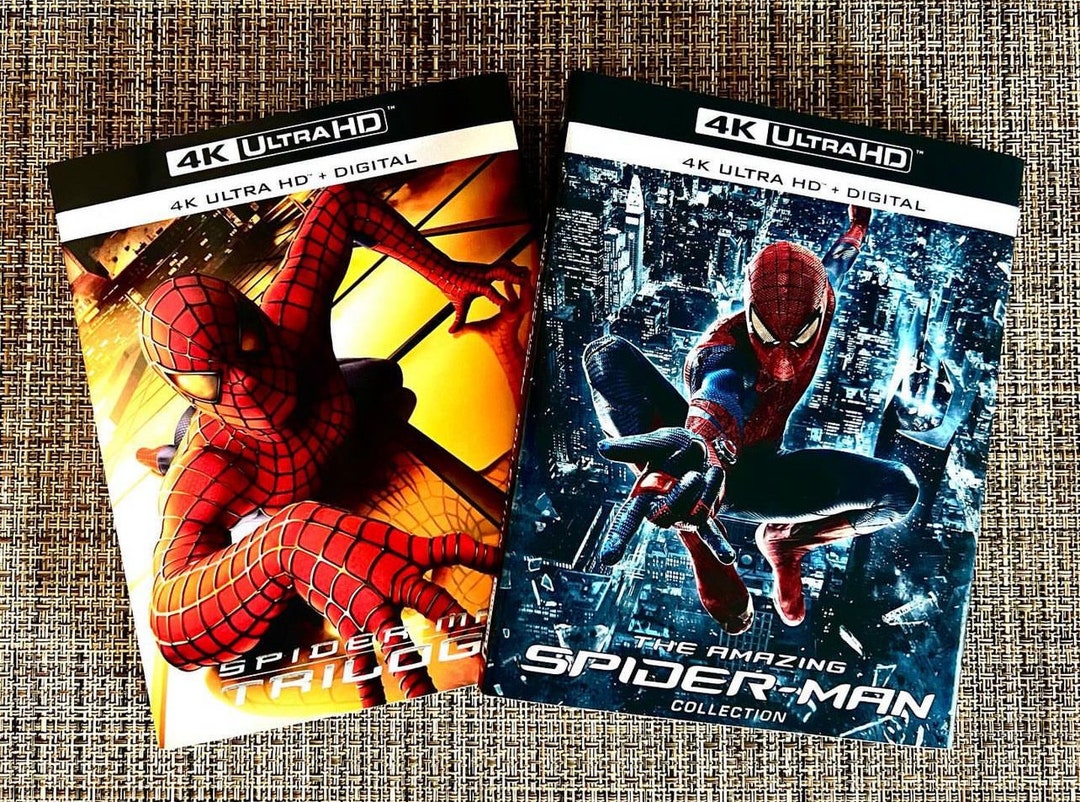 Spider-man Trilogy and Amazing Spiderman Set 4KUHD Slipcover ONLY