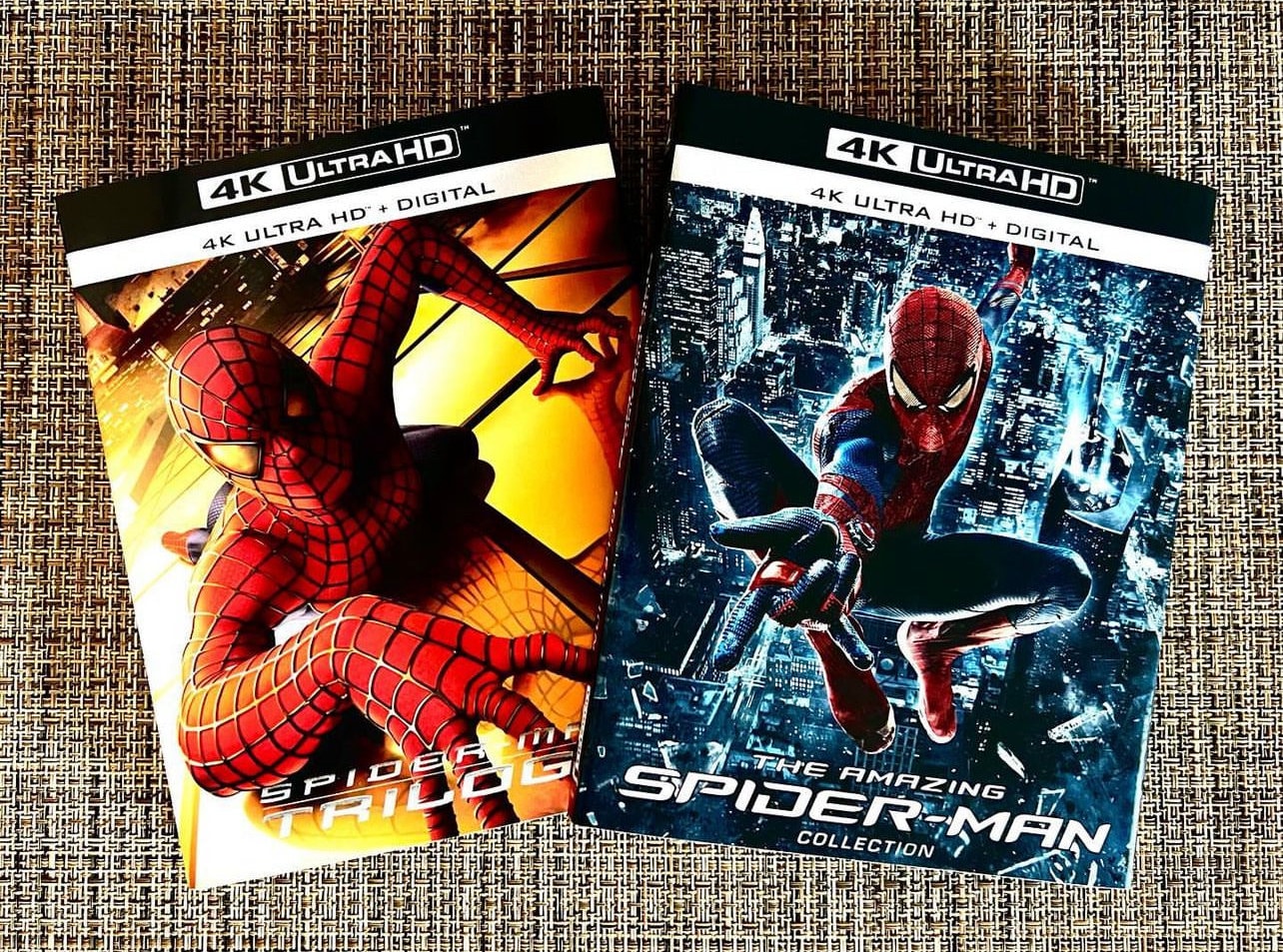 Spider-man Trilogy and Amazing Spiderman Set 4KUHD Slipcover ONLY