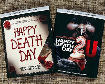 Happy Death Day 1 and 2 - 4KUHD Slipcover ONLY - Movie or Case Not Included - Scream Factory / Shout Factory
