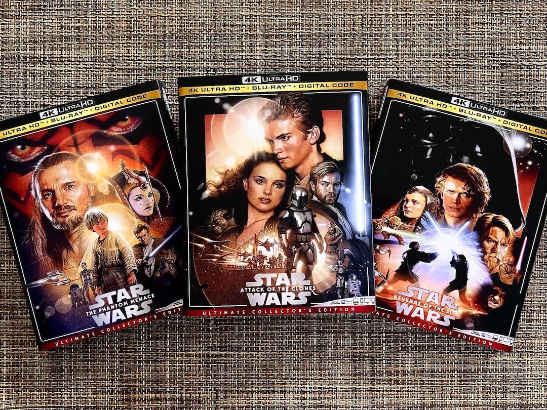 Star Wars Episode 1-3 4K UHD Slipcover ONLY (with Original Poster