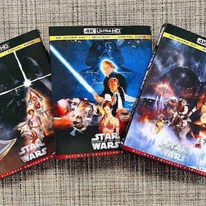 Star Wars Original Trilogy 4K UHD Slipcover ONLY (With Original Poster) Movie or Case Not Included.