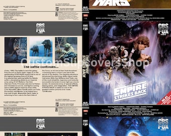 Star Wars Original Trilogy VHS Style Blu-ray / 4K UHD Artwork - ONLY Artwork Insert