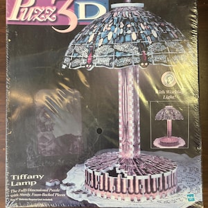 Tiffany Lamp 3D Jigsaw Puzzle With Working Light, Made by Wrebbit