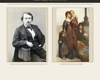 Gustave Doré Digital Art Magazine PDF,88-Page Digital Download,Victorian Engravings, Paintings, Dante,Bible,Don Quixote,Crusades,Art History