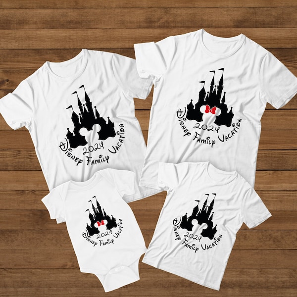 Disney Castle Family Shirt, Disney Family Vacation Shirt, Disney Mickey Minnie Tee, Disneyland Shirt, Magic Kingdom Shirt, Retro Castle 2024