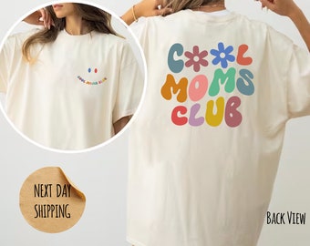 Cooles Moms Club Shirt, Komfortfarben cooles Moms Club Shirt, Muttertagsgeschenk, cooles Mom T-Shirt, Geschenk für Mom, Geschenk für Mom, lustige Mom Shirts