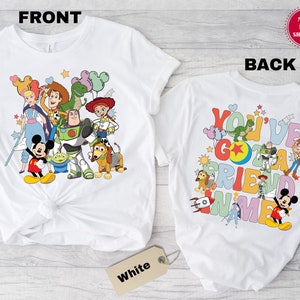 You've Got A Friend In Me Front And Back Shirt, Toy Story Shirt, Toy Story Land Shirt, Jessie and Bullseye Tee, Disney Front And Back Shirts