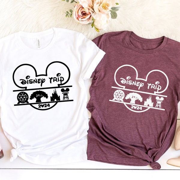 Disney Trip 2024 Shirt, Disney Trip Shirt, World Parks Shirt, Disney Family Vacation Tee, Disney Mickey Shirt, Disney Tee, Disney Sweatshirt