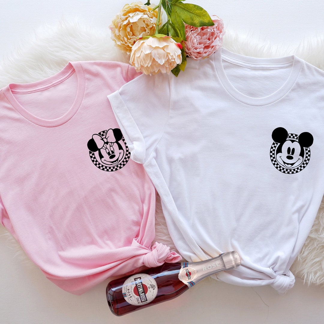 Retro Disney Pocket Size Print Shirt, Mickey Checkered Shirt, Retro ...