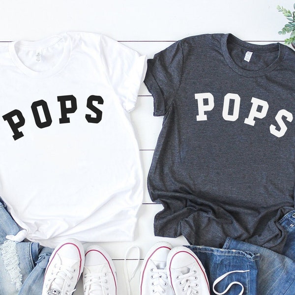 POPS Shirt, Grandpa Sweatshirt, Pregnancy Announcement Shirt, Fathers Day Gift, Pops Shirt, Fathers Day Shirt, Grandpa Gift, Father Gift Tee