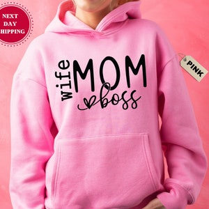 Wife mom boss sweatshirt shein hotsell