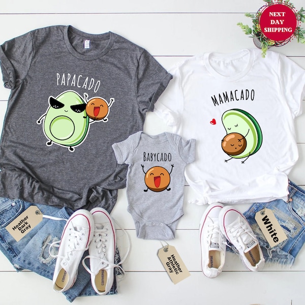 Mamacado Shirt, Papacado Shirt, Pregnancy Shirt, Couple Shirt, Avocado Couple Pregnancy Announcement Shirt, Pregnancy Gift, Baby Shower Gift