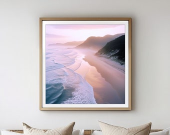 Fine Art Ocean Beach Print | Framed Beach Sunrise Photography Print | Beach Theme Wall Art | Ocean Photograph Fine Art | Beach Landscape