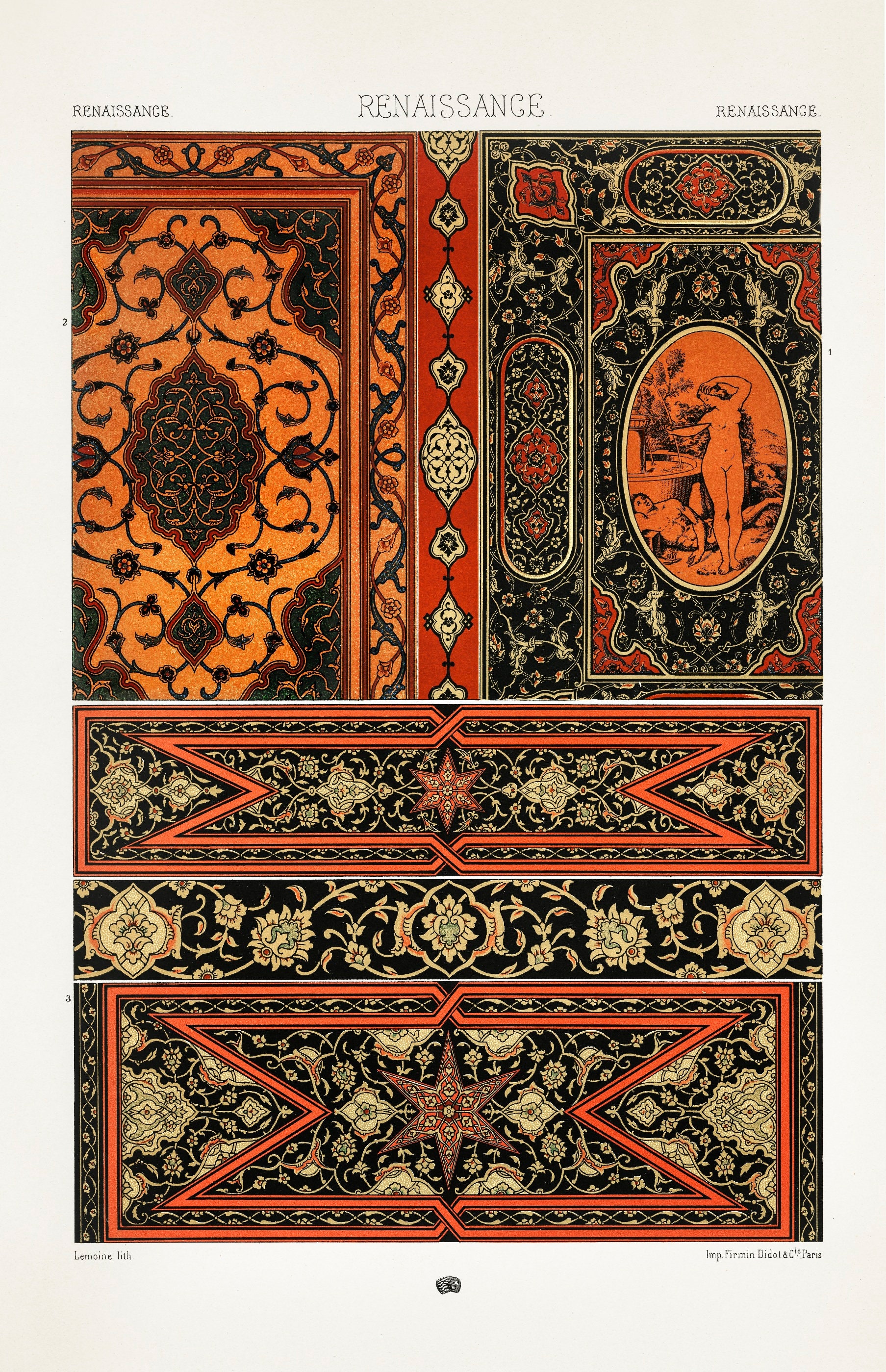 A Printable Renaissance Ornamental Wall Art Design. - Etsy