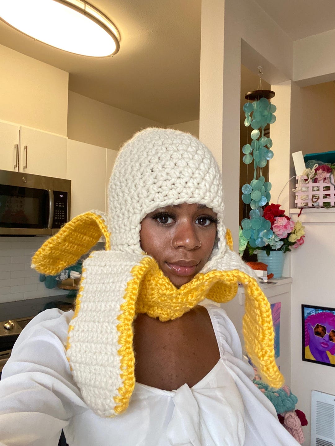 Crochet Bananaclava Pattern- Ski Mask Weird Knit Banana Balaclava