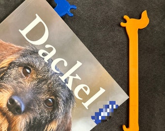 Boekenleggers (2x) | Bladwijzer Teckel | Bladwijzer gepersonaliseerd | Teckel bladwijzer | Teckel cadeau | Bladwijzer | Bladwijzer gepersonaliseerd