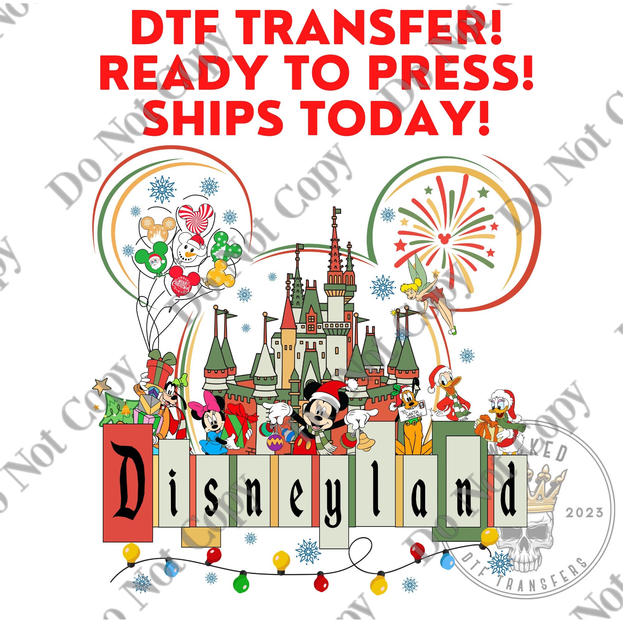 Disney Dtf Transfers Disney DTF Transfer DTF Cold Peel - Etsy