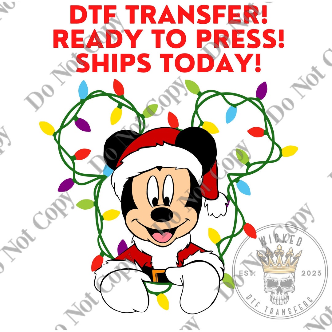 Disney Dtf Transfers Disney DTF Transfer DTF Cold Peel - Etsy