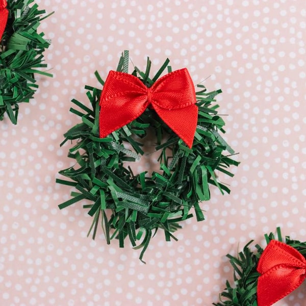 Miniature Christmas Wreath - Maileg - Dollhouse Christmas - Miniature Wreath