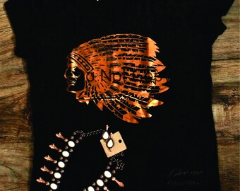 Copper Native Chief Tee