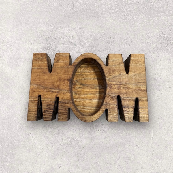 MOM Wooden Dough Bowl-Candle Ready