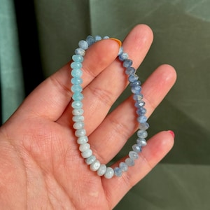 Skie Beaded  Bracelet || Blue Gemstone Bracelet