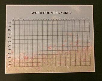 woordentellingtracker - roman schrijven - creatief schrijven - woordentelling - voortgang woordentelling - afdrukbare planner - SKG Literary
