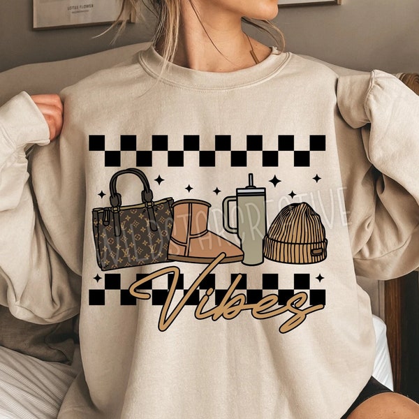 Winter Basics Stanley Tumbler Inspired Belt Bag Beanie Boot PNG Sublimation Design Download DTF Shirt Sticker Idea Bougie Boojee