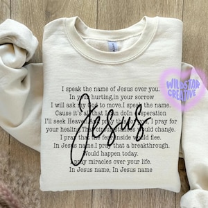 I Speak The Name Of Jesus SVG, Christian Svg, Religious Svg, Faith Svg, Jesus Svg, I Speak The Name Of Jesus Cut Files, Cricut, Png, Svg