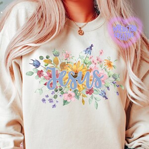 Floral Christian Png Bundle, Jesus Png, Religious Shirt Png, Bible Verse Png, Spirit Png, Motivational Quotes ,Sublimation Design