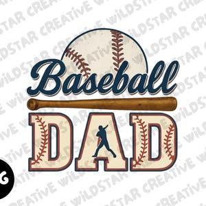 Retro Baseball Dad Png, Papa Shirt Design, Geschenk für Papa, Spieltag Shirt, Sport Papa Png, Vatertag Png, Baseball Png, Papa Leben Png