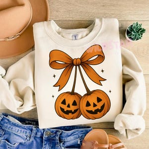 Pumpkin Cherries Autumn Girly png, Halloween Pumpkin png, Fall pumpkin png, Pumpkin Cheeries Coquette Png, Fall png, Girly png
