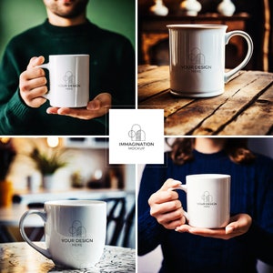 5 MUG MOCKUP / mug mockup / cup mockup / white mug mockup / bundle mockup / Coffee Cup Mockup / editable mockup / digital products