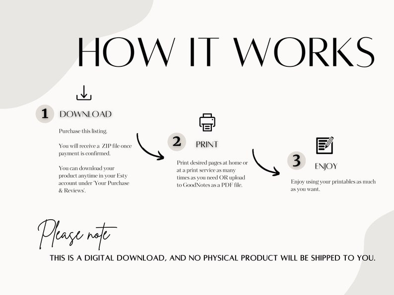 Printable Paper Size Chart 1 Page Template PDF - Etsy