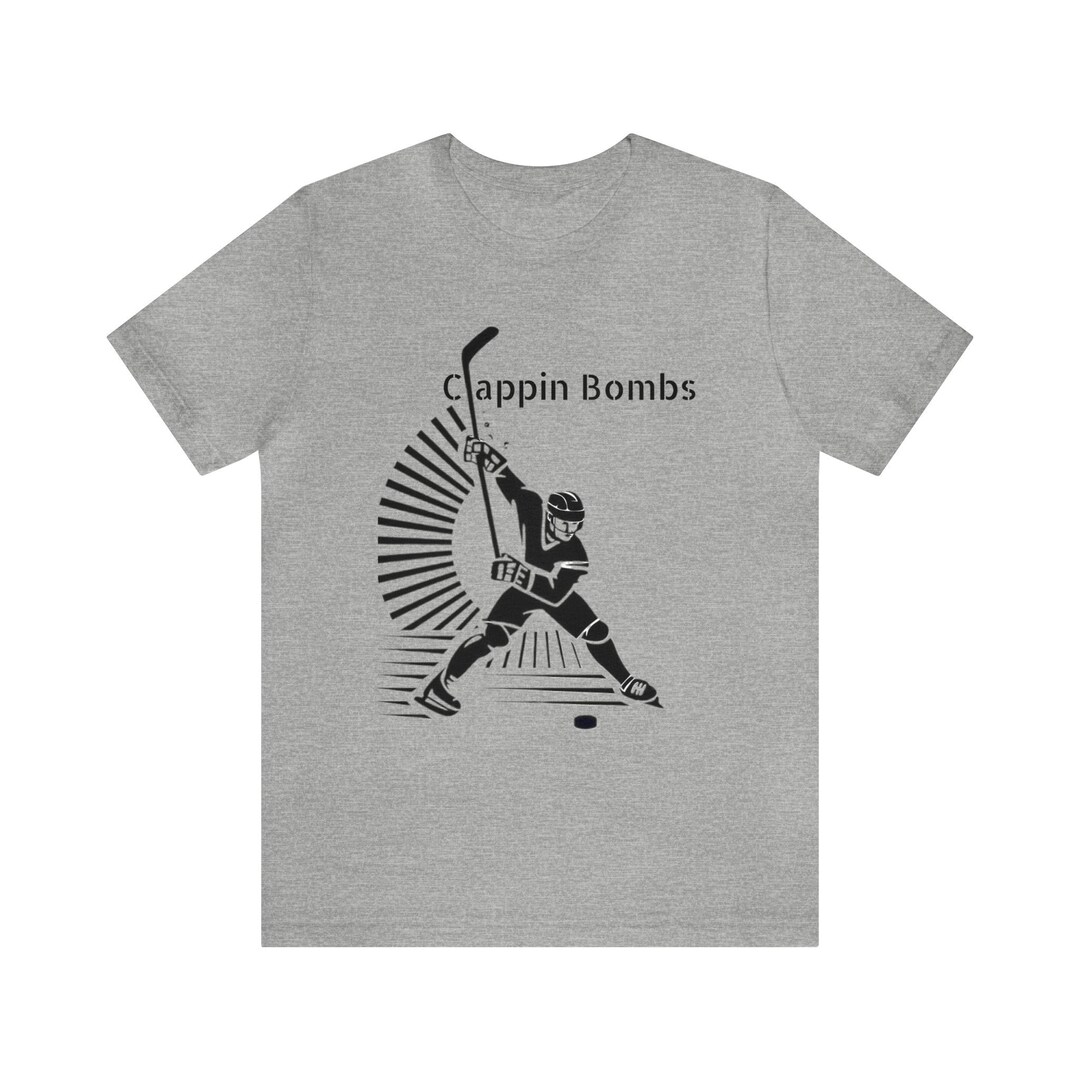 Hockey Clappin Bombs Jersey Short Sleeve Tee Etsy