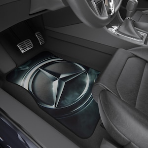 Ensemble de tapis de voiture personnalisés Mercedes Mach - Tapis de sol automobiles élégants pour amateurs de voitures, accessoires auto, cadeau pour amateurs de voitures, sol durable