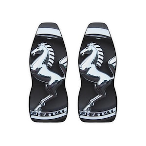 Mustang, Bronco, Porsche Custom, Polyester Car Seat Covers, Auto Decor, Unique Gift for Car Lovers, Custom Fit Upholstery, Car Accessories