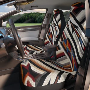 Custom Serape Car Seat Covers | Stylish Automotive Accessories | Home Decor | Gift for Travelers, Road Trips, Auto