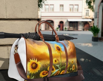 Sunflower Waterproof Travel Bag