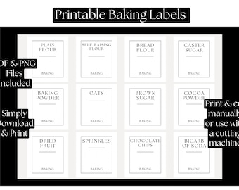 Baking Powder Box Label Editable Mason Jar Baking Mix Labels | Printable Food Gift Tags | Canva ...