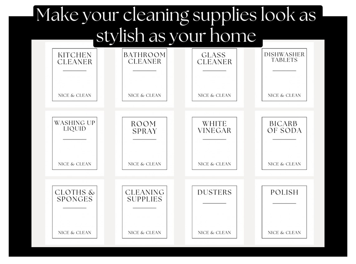 Printable Storage Labels - Editable Pantry Labels - Etsy