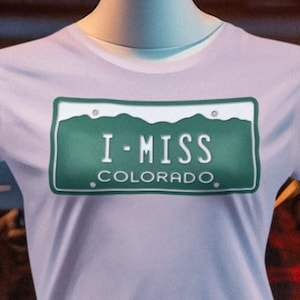 T-shirt Colorado me manque : les montagnes m'appellent, chemise indigène du Colorado