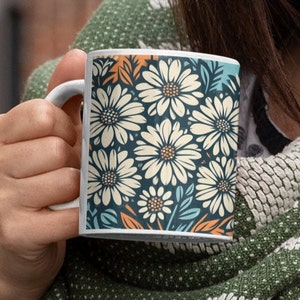 Colorful Daisy Mug - Daisy Coffee Mug - Daisy Gift - Flower Coffee Mug - Gift for Mom