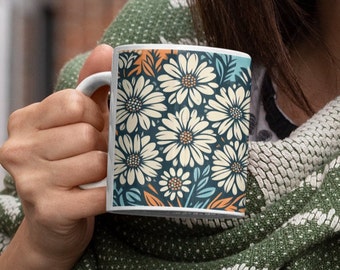 Colorful Daisy Mug - Daisy Coffee Mug - Daisy Gift - Flower Coffee Mug - Gift for Mom