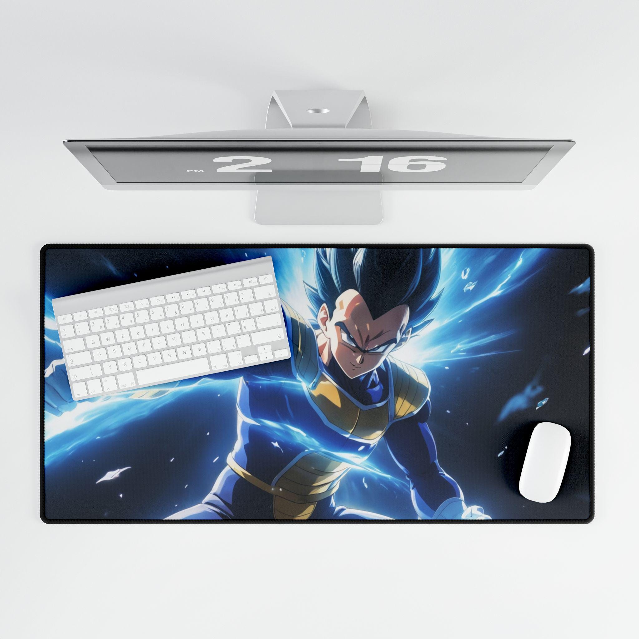 Vegeta Mouse Pad Dragon Ball Anime Desk Mat - Gaming Mouse Pad for Home Office, Desk Decor, Gift for Gamers, Anime Lovers, Birthday, Holiday