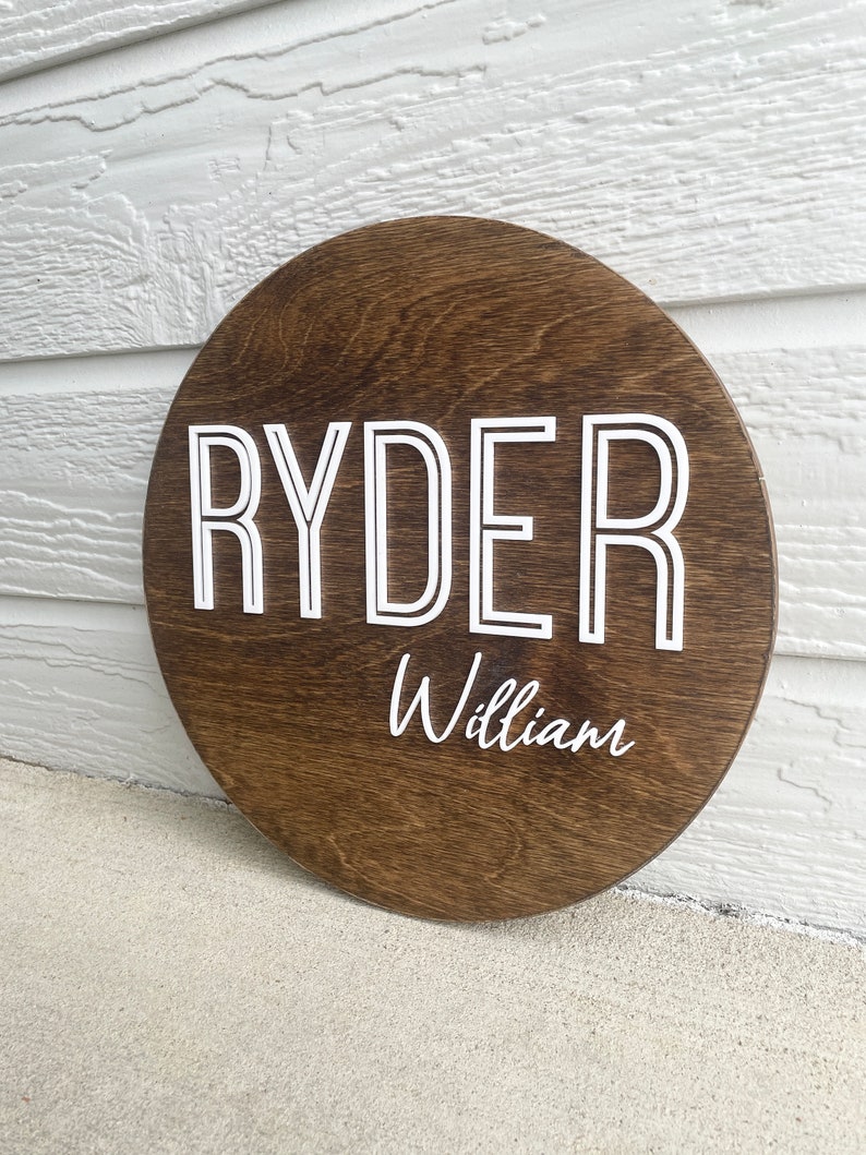 Ryder Lettering Baby Name Sign, Wood Name Sign, Nursery Name Sign, Personalized Name ...