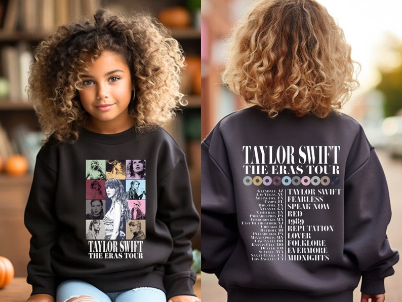 Taylor Swift Sweatshirt, The eras tour, Taylor Swift Merch, Sweat Swifttie, Fan shirt Taylor Swift, Taylor's version,Swiftie,Taylor shirt image 1